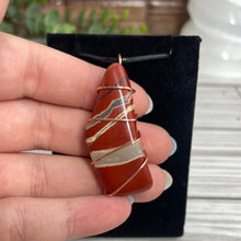 Load image into Gallery viewer, Red Jasper Wire-Wrapped Pendant