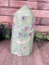 Load image into Gallery viewer, Ruby Fuchsite Large Tower