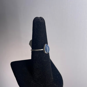 Sapphire Size 8 Sterling Silver Ring