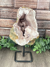 Load image into Gallery viewer, Pink Amethyst on Metal Stand