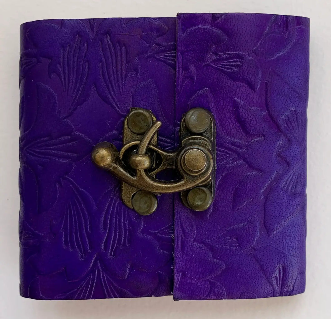 Embossed Blank Mini Journal- Multiple Colors Available