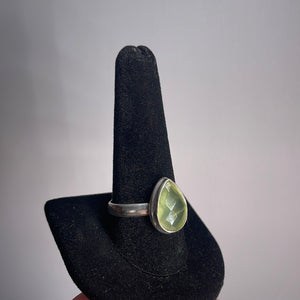 Prehnite Size 11 Sterling Silver Ring