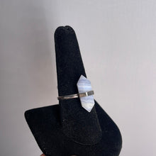 Load image into Gallery viewer, Blue Lace Agate Size 9 Sterling Silver Ring