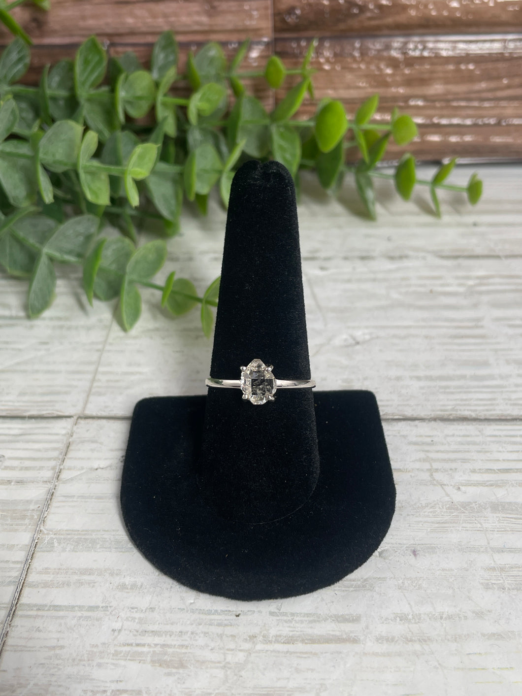 Herkimer Diamond SZ 9 Sterling Silver Ring