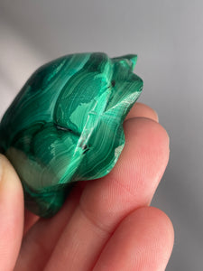 Malachite Turtle Carving