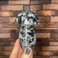 Load image into Gallery viewer, Indigo Gabbro Mushroom Carving