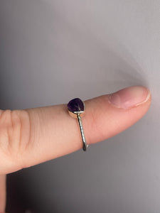 Amethyst SZ 4 Sterling Silver Ring