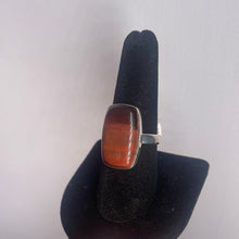 Load image into Gallery viewer, Red Tiger Eye Size 9 Sterling Silver Ring