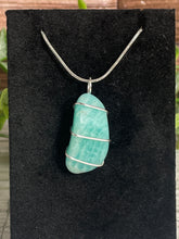 Load image into Gallery viewer, Amazonite Wire-Wrapped Pendant