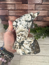 Load image into Gallery viewer, Moss Agate Dolphin Carving