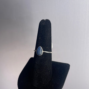 Sapphire Size 8 Sterling Silver Ring