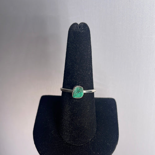 Chrysocolla Size 8 Sterling Silver Ring