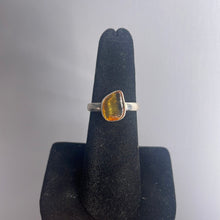 Load image into Gallery viewer, Amber Size 7 Sterling Silver Ring