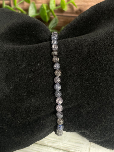 Sapphire Faceted Crystal Bracelet