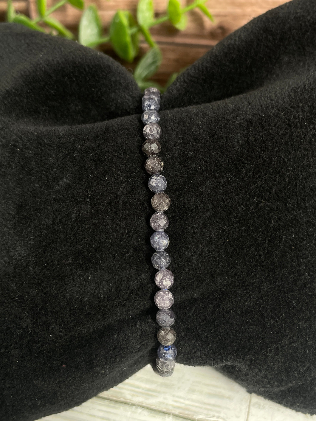 Sapphire Faceted Crystal Bracelet