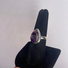 Load image into Gallery viewer, Fluorite Size 8 Sterling Silver Ring
