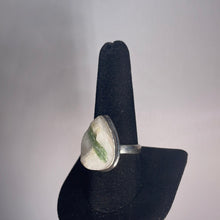 Load image into Gallery viewer, Green Tourmaline Size 10 Sterling Silver Ring