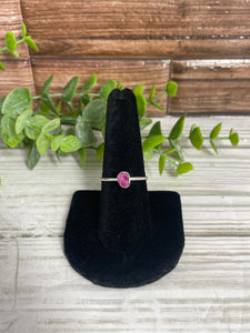Ruby SZ 8 Sterling Silver Ring