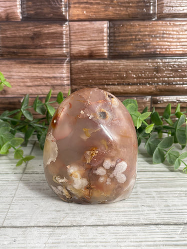 Flower Agate & Carnelian Freeform