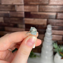 Load image into Gallery viewer, Aquamarine Size 6 Sterling Silver Ring