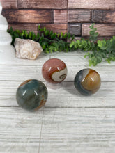 Load image into Gallery viewer, Polychrome Jasper Spheres