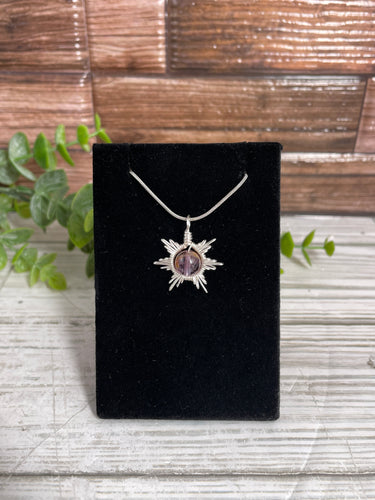 Super 7 Star/Snowflake Wire-Wrapped Pendant