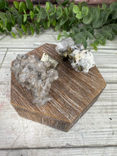 Load image into Gallery viewer, UV Reactive Calcite and Pyrite Cluster