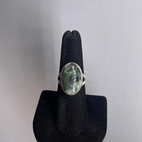 Seraphinite Size 7 Sterling Silver Ring