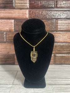 Citrine Wire-Wrapped Pendant