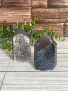 Druzy Agate Tower