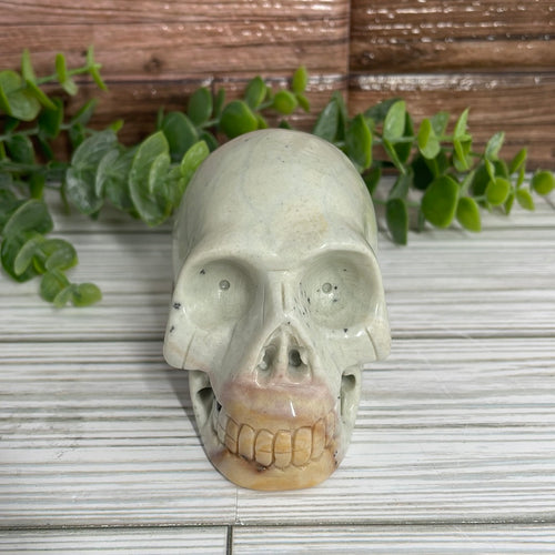 Polychrome Jasper Skull