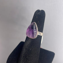 Load image into Gallery viewer, Star Amethyst Size 5 Sterling Silver Ring