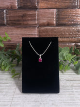 Load image into Gallery viewer, Ruby Sterling Silver Pendant