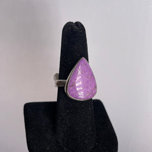 Purpurite Size 8 Sterling Silver Ring