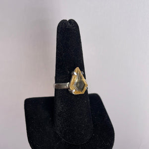 Citrine Size 8 Sterling Silver Ring