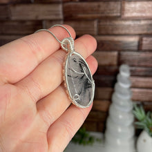 Load image into Gallery viewer, Black Tourmaline In Quartz Wire-Wrapped Pendant