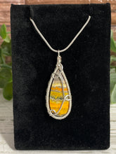 Load image into Gallery viewer, Bumblebee Jasper Wire-Wrapped Pendant