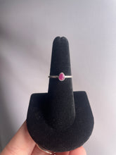 Load image into Gallery viewer, Ruby SZ 6 Sterling Silver Ring