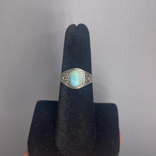 Load image into Gallery viewer, Larimar Size 6 Sterling Silver Ring