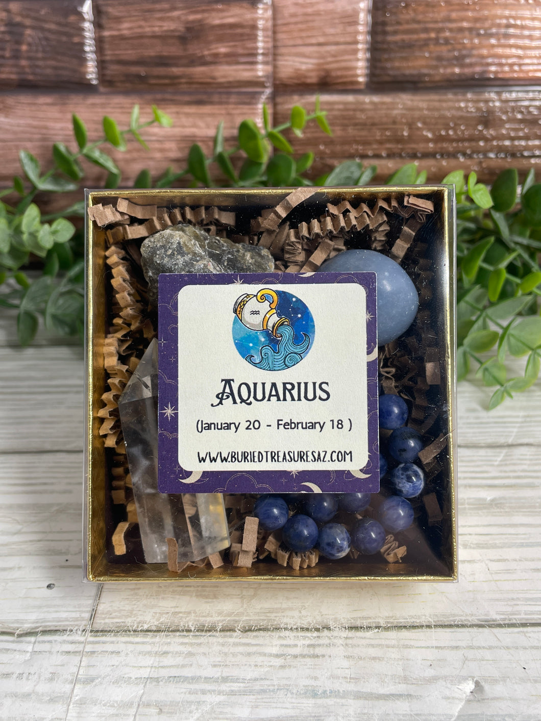 Aquarius Zodiac Crystal Kit