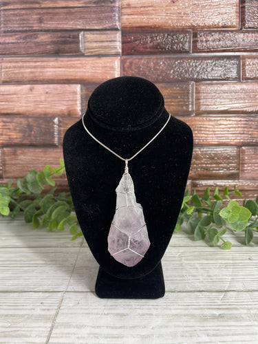 Amethyst Wire-Wrapped Pendant