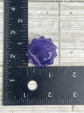 Load image into Gallery viewer, Purple Fluorite Sun Carving
