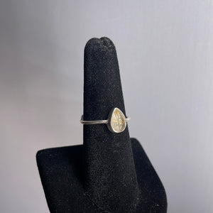 Rutile Quartz Size 7 Sterling Silver Ring