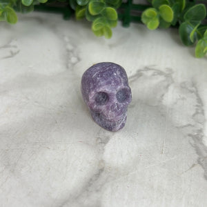 Lepidolite Skull
