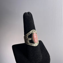 Load image into Gallery viewer, Rhodochrosite Size 8 Sterling Silver Ring
