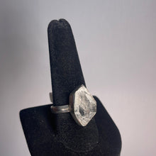 Load image into Gallery viewer, Herkimer Diamond Size 11 Sterling Silver Ring