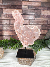Load image into Gallery viewer, Pink Amethyst on Metal Stand