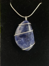 Load image into Gallery viewer, Sodalite Wire-Wrapped Pendant