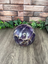 Load image into Gallery viewer, Chevron Amethyst Sphere