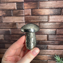 Load image into Gallery viewer, Pyrite Mushroom Carving